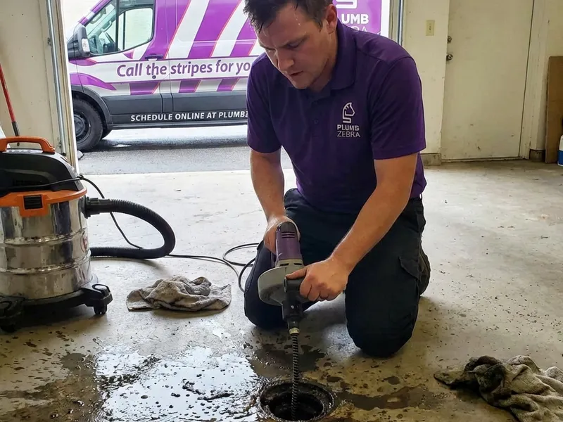 Step-by-step floor drain cleaning process