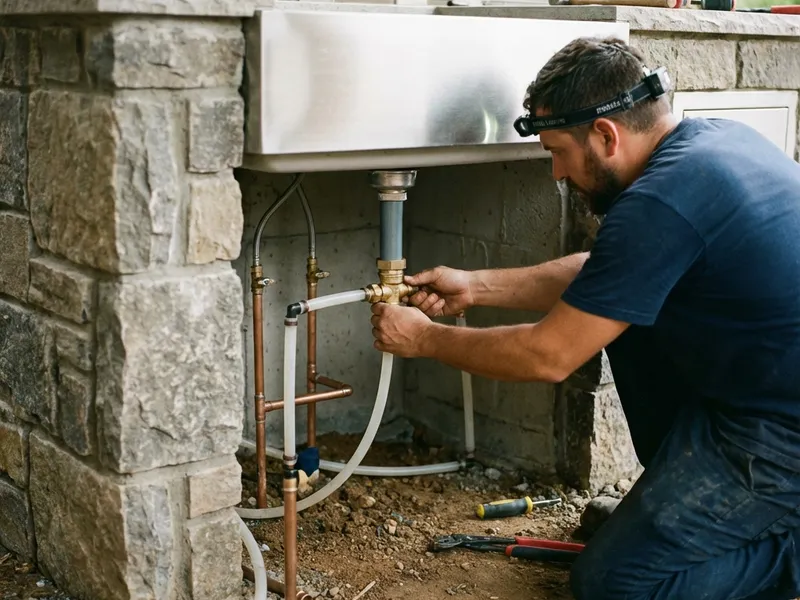 Step-by-step outdoor kitchen plumbing spokane wa process