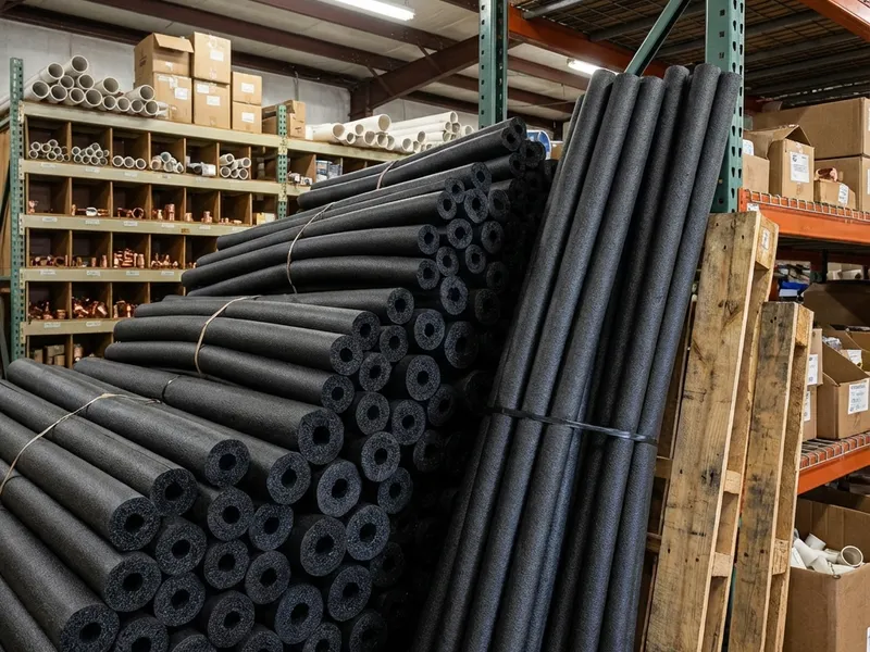 Professional plumber working on pipe insulation service in Spokane - PlumbZebra quality workmanship