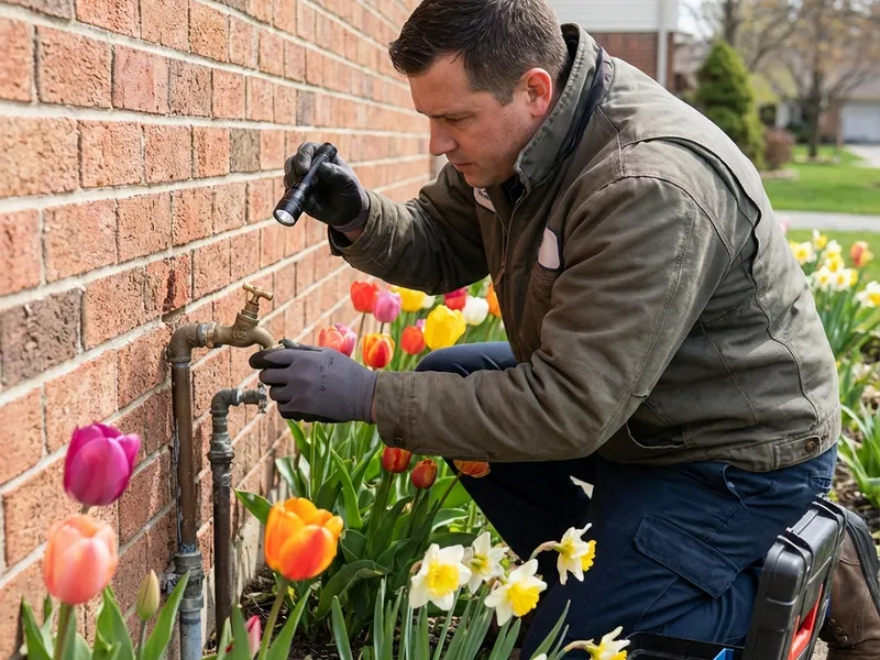 Spring plumbing inspection in Spokane
